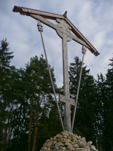Memorial Cross at Butovo Firing Range Today